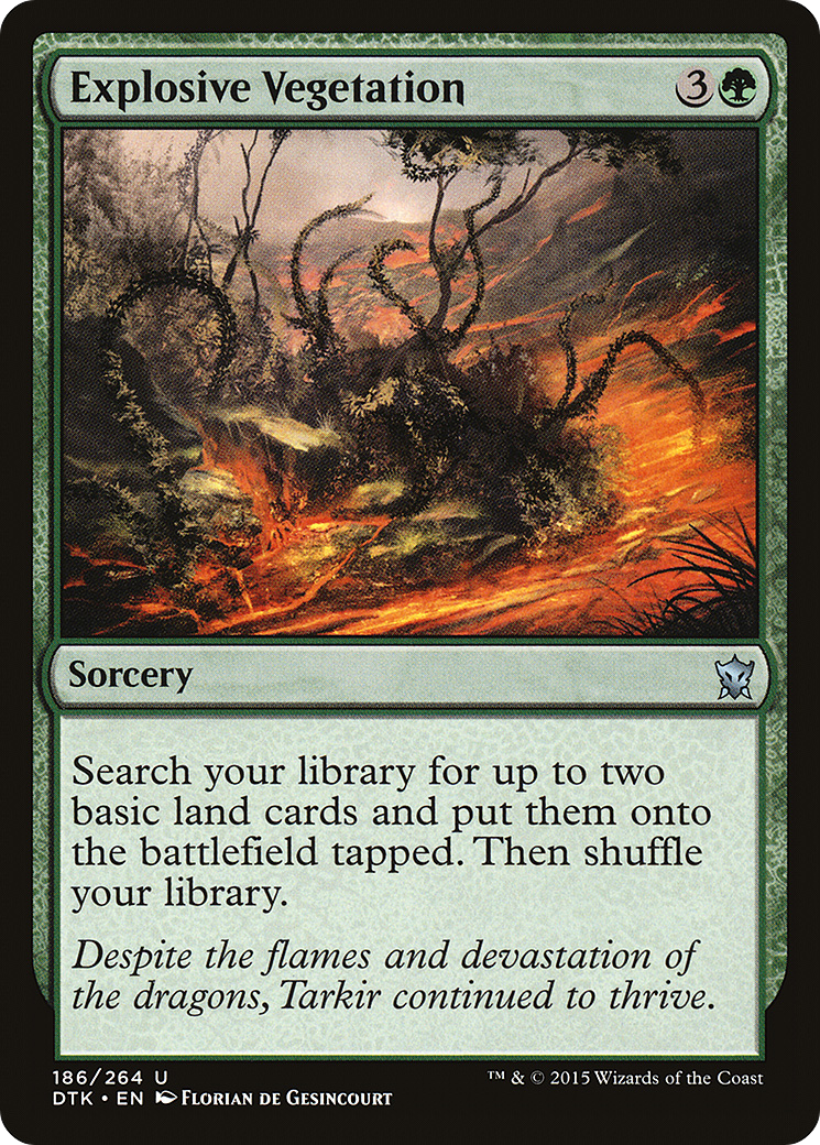 Explosive Vegetation (DTK-186)  Foil - Dragons of Tarkir