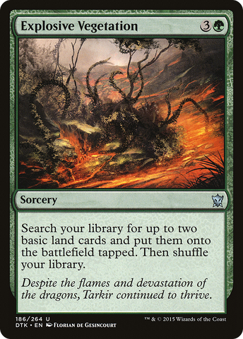 Explosive Vegetation (DTK-186)  Foil - Dragons of Tarkir