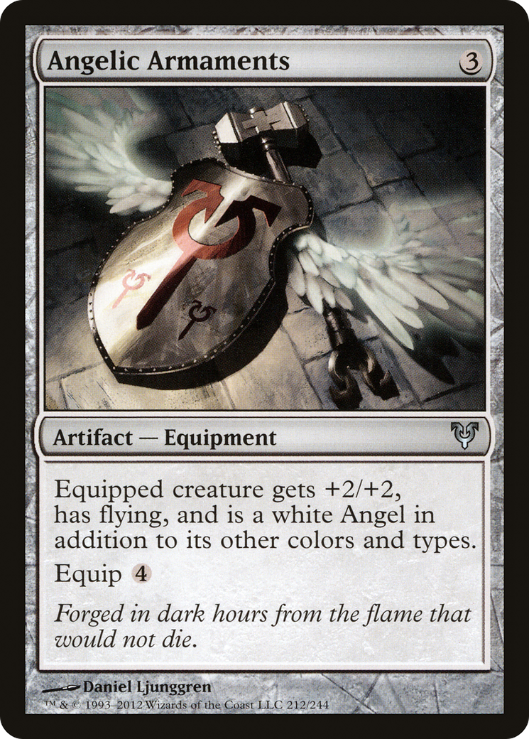 Angelic Armaments (AVR-212)  Foil - Avacyn Restored