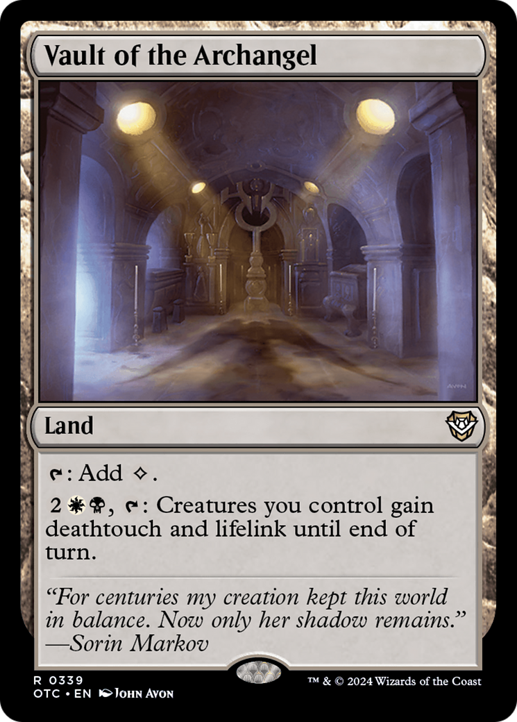 Vault of the Archangel (OTC-339)  - Outlaws of Thunder Junction Commander