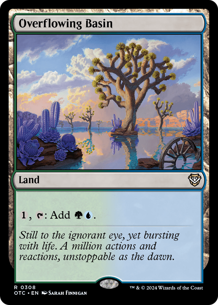 Overflowing Basin (OTC-308)  - Outlaws of Thunder Junction Commander
