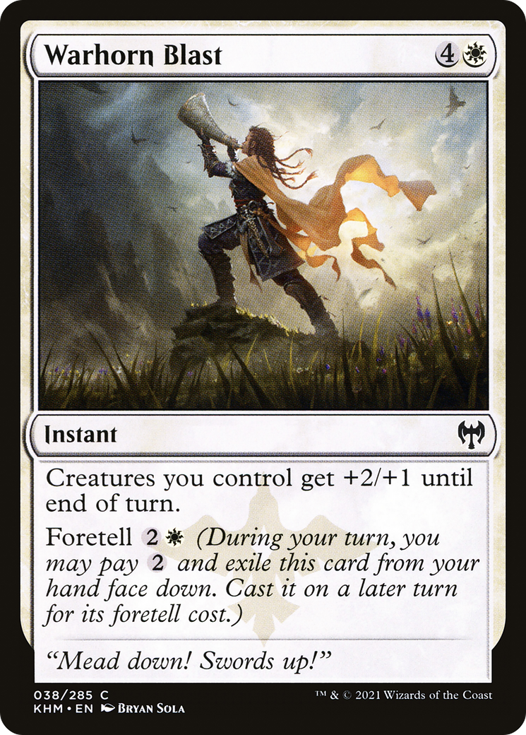Warhorn Blast (KHM-038)  Foil - Kaldheim