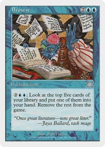 Browse (6ED-059)  - Classic Sixth Edition