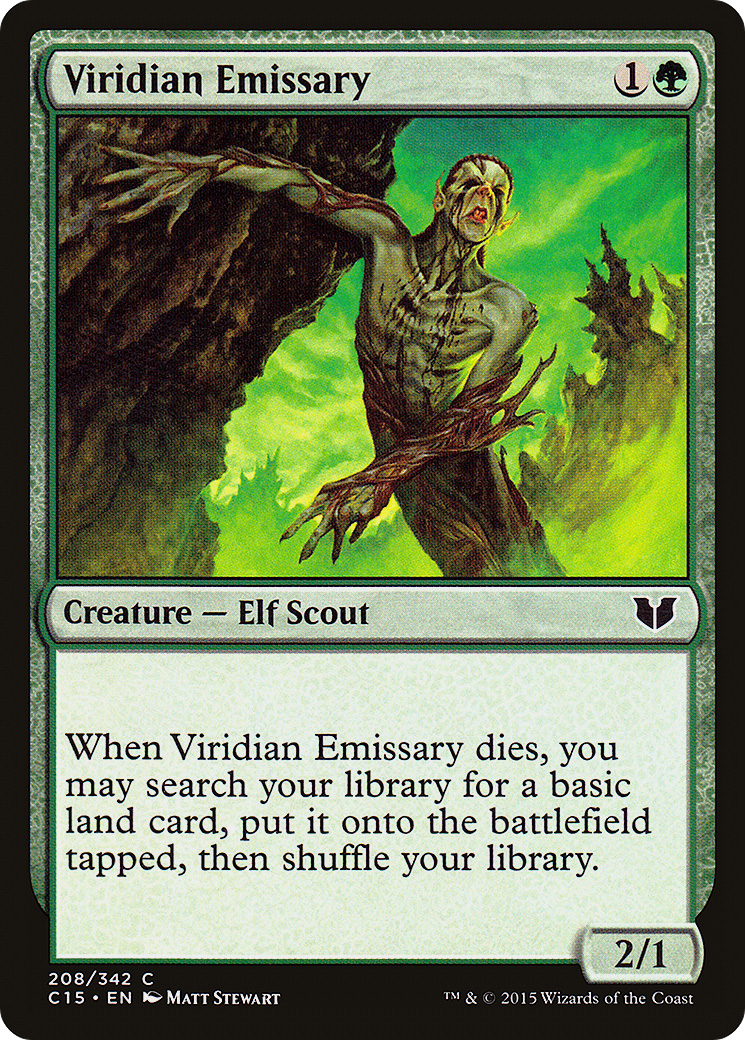 Viridian Emissary (C15-208)  - Commander 2015