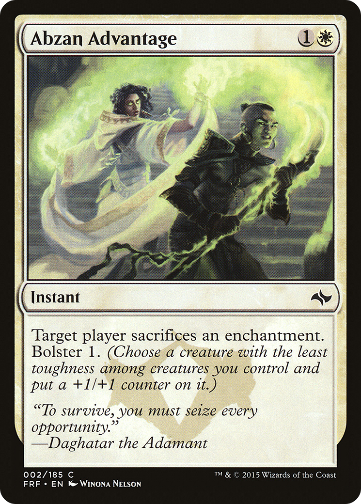 Abzan Advantage (FRF-002)  Foil - Fate Reforged