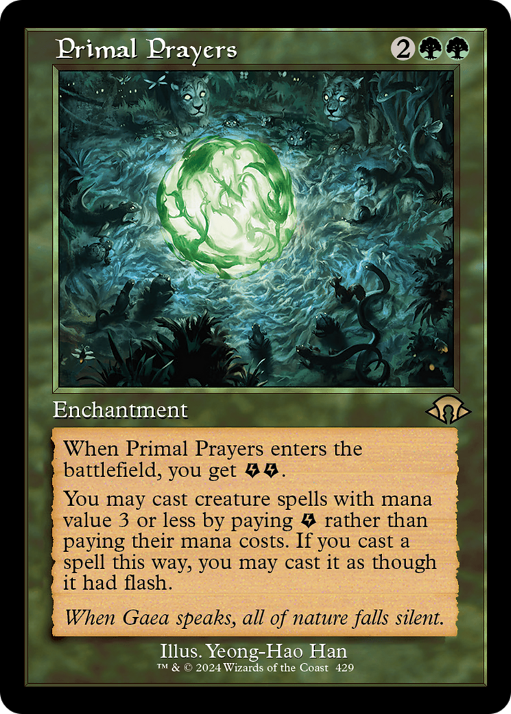 Primal Prayers (Retro Frame) (MH3-429)  - Modern Horizons 3