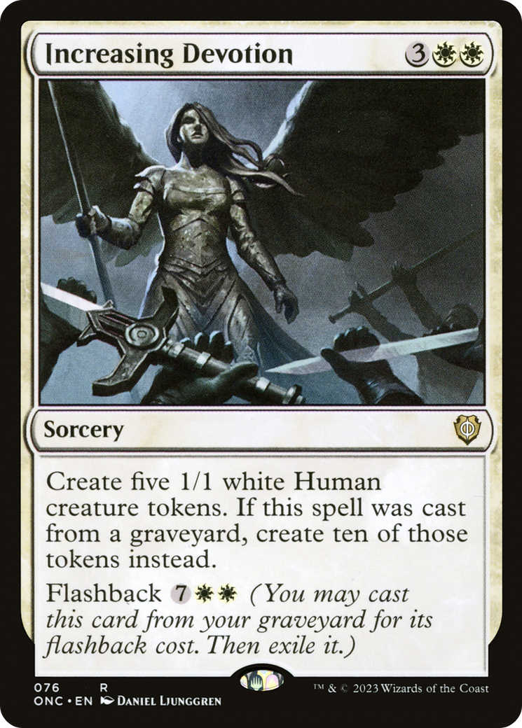 Increasing Devotion (ONC-076)  - Phyrexia: All Will Be One Commander