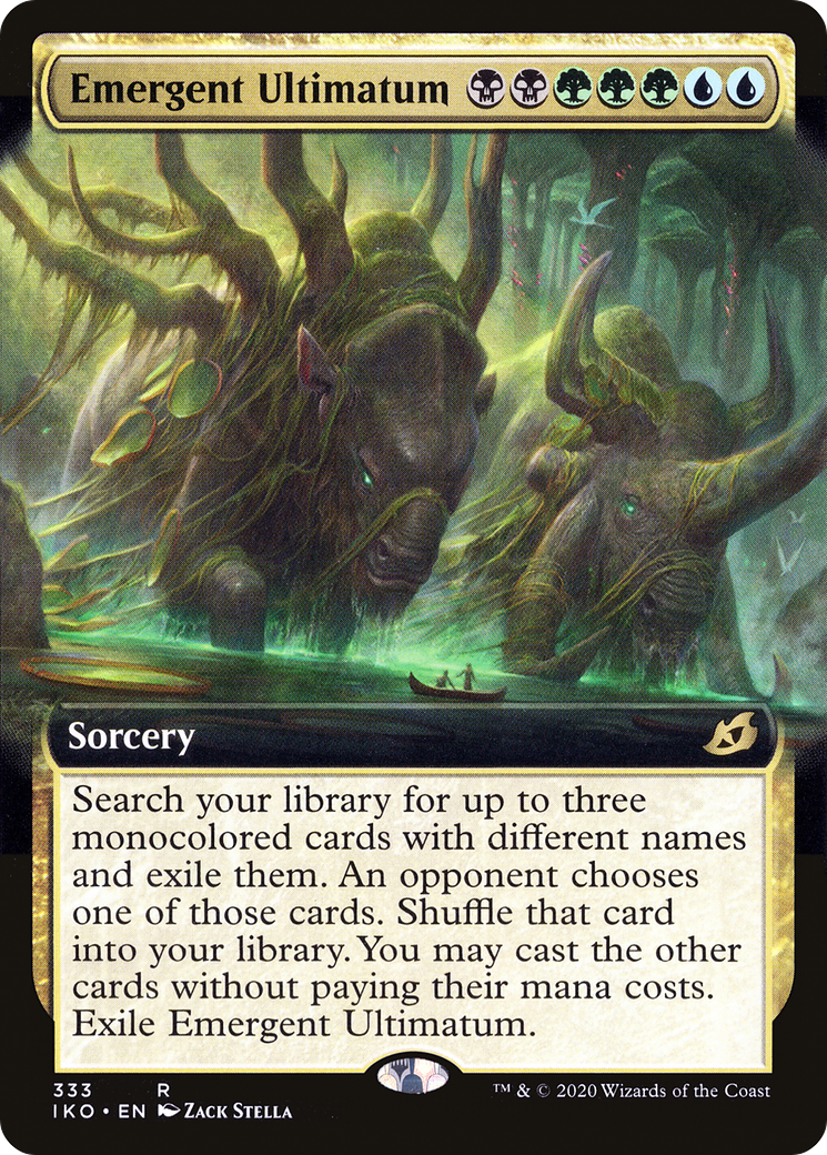 Emergent Ultimatum (Extended Art) (IKO-333)  Foil - Ikoria: Lair of Behemoths: (Extended Art)