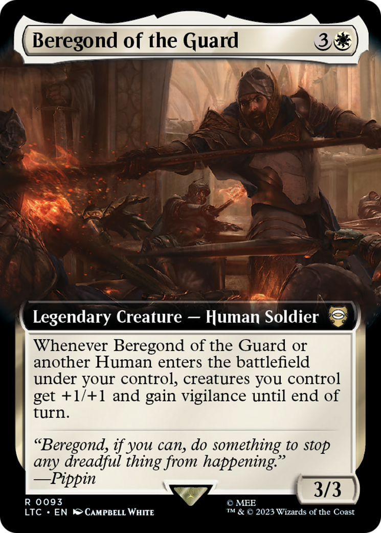 Beregond of the Guard (Extended Art) (LTC-093)  - Tales of Middle-earth Commander: (Extended Art)