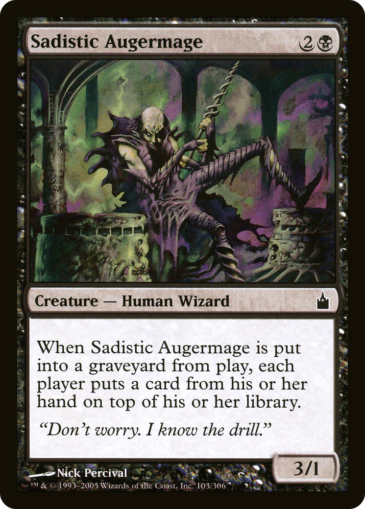 Sadistic Augermage (RAV-103)  Foil - Ravnica: City of Guilds