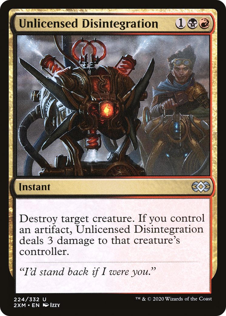 Unlicensed Disintegration (2XM-224)  Foil - Double Masters
