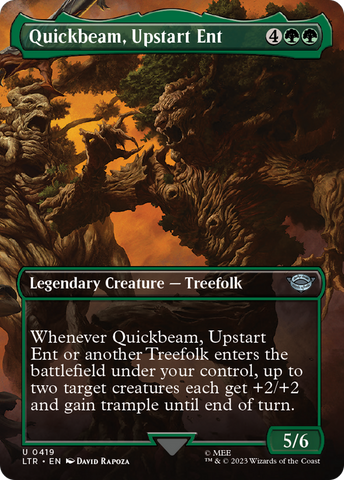 Quickbeam, Upstart Ent (Borderless) (LTR-419)  - The Lord of the Rings: Tales of Middle-earth