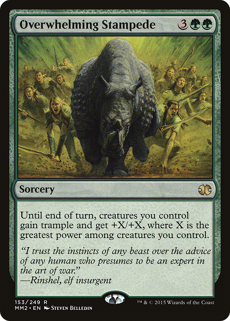 Overwhelming Stampede (MM2-153)  Foil - Modern Masters 2015