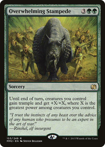 Overwhelming Stampede (MM2-153)  Foil - Modern Masters 2015