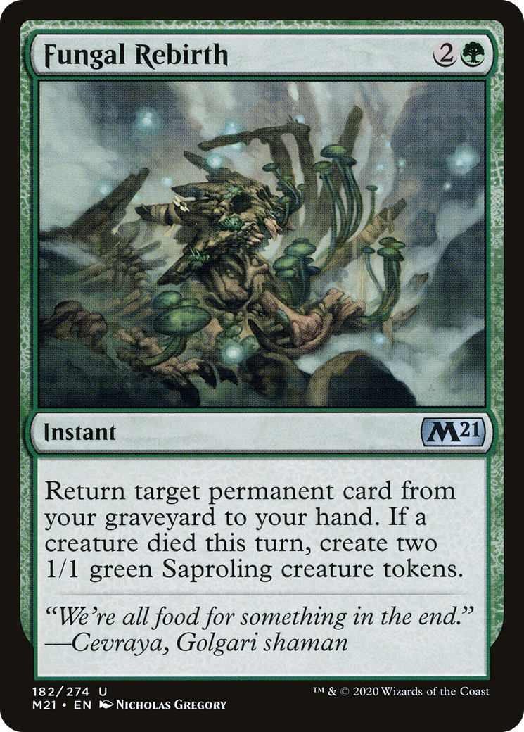 Fungal Rebirth (M21-182)  Foil - Core Set 2021