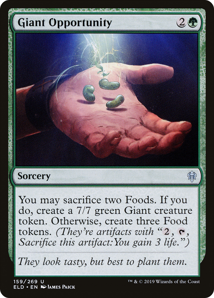 Giant Opportunity (ELD-159)  Foil - Throne of Eldraine