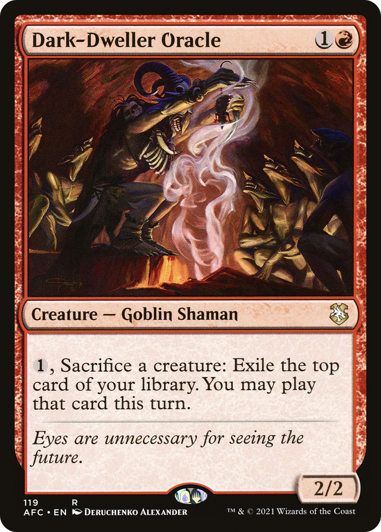 Dark-Dweller Oracle (AFC-119) - Adventures in the Forgotten Realms Commander