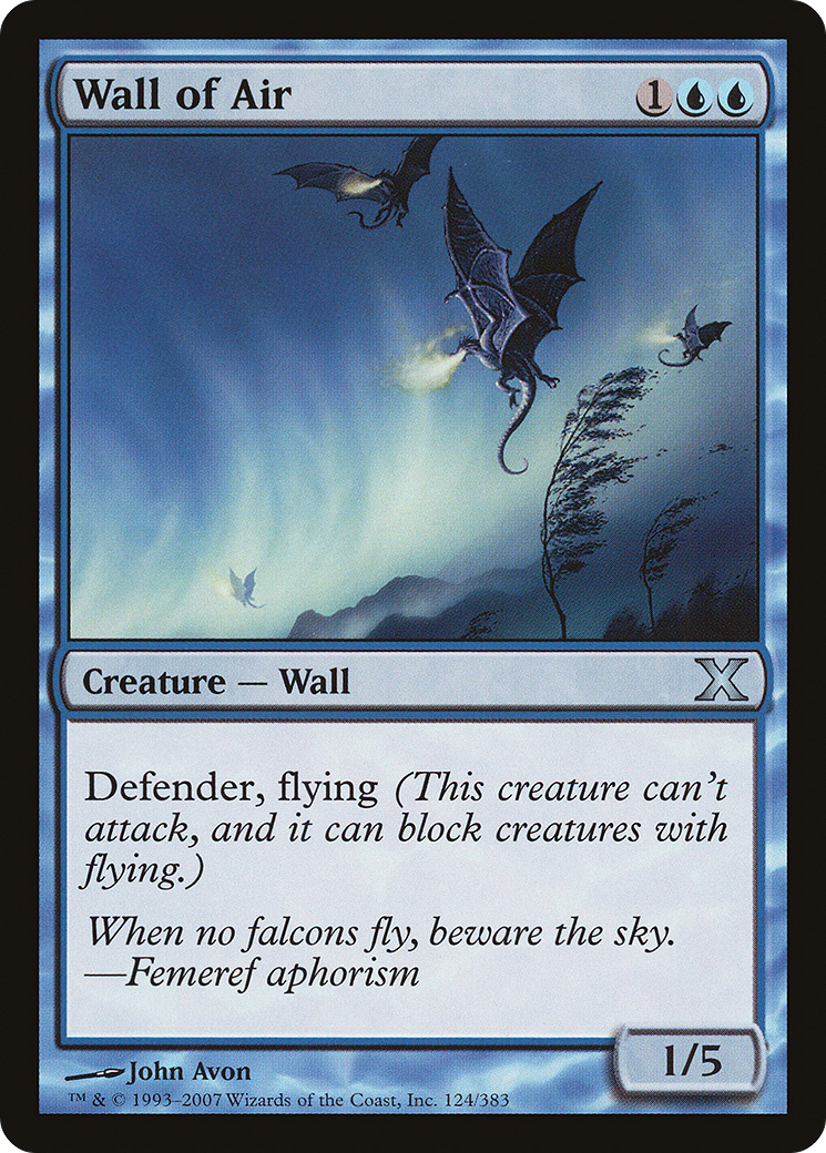 Wall of Air (10E-124)  - Tenth Edition
