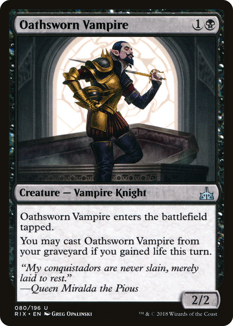 Oathsworn Vampire (RIX-080)  Foil - Rivals of Ixalan