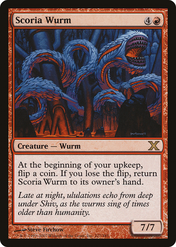 Scoria Wurm (10E-227)  - Tenth Edition