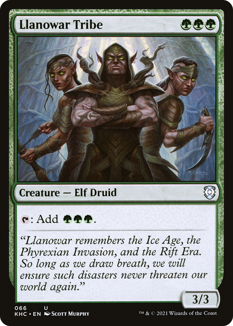 Llanowar Tribe (KHC-066)  - Kaldheim Commander