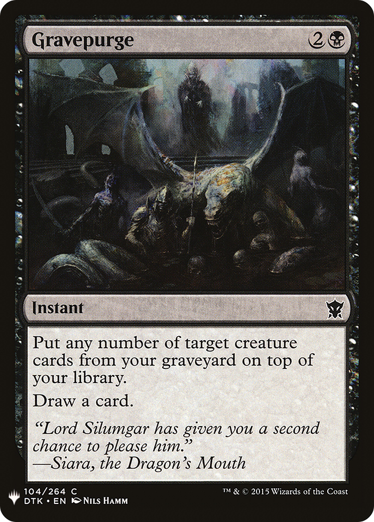 Gravepurge (LIST-104)  - The List