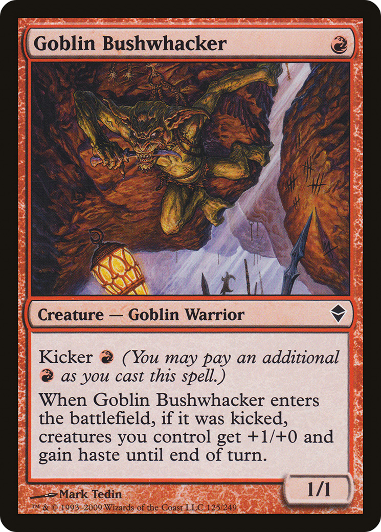 Goblin Bushwhacker (ZEN-125)  Foil - Zendikar