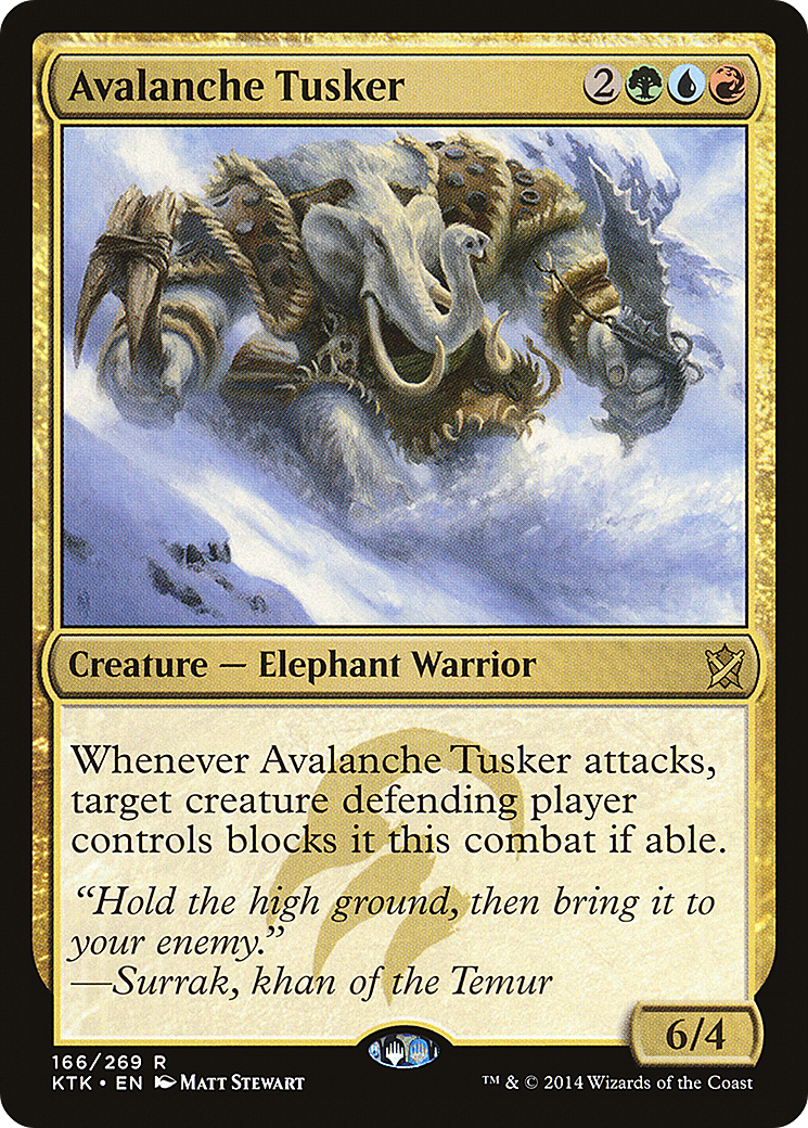 Avalanche Tusker (KTK-166)  - Khans of Tarkir