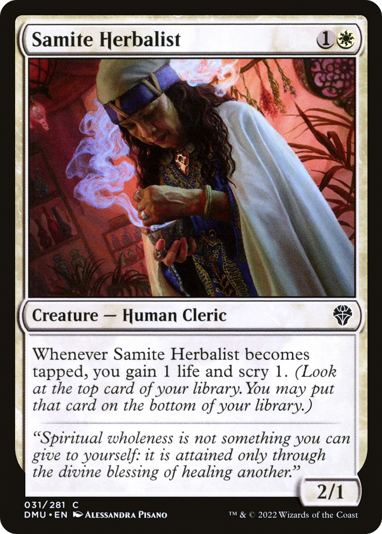 Samite Herbalist (DMU-031)  - Dominaria United