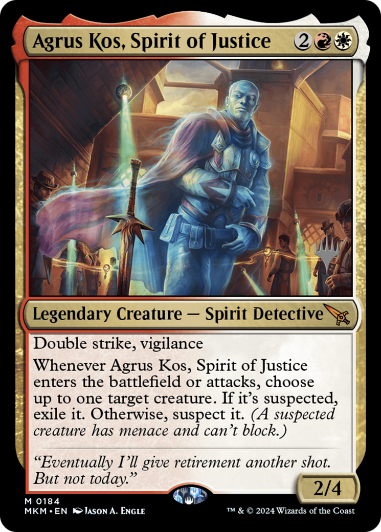 Agrus Kos, Spirit of Justice (PPMKM-184)  Foil - Murders at Karlov Manor Promos