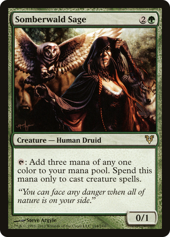 Somberwald Sage (AVR-194)  Foil - Avacyn Restored