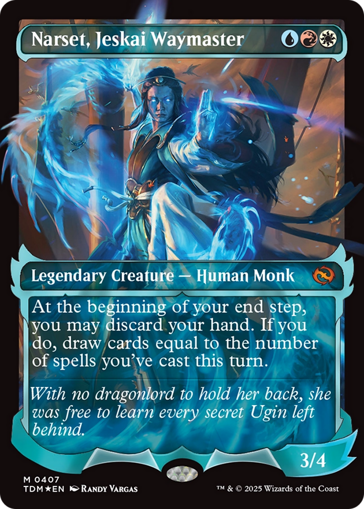 Narset, Jeskai Waymaster (Showcase) (TDM-407)  Foil - Tarkir: Dragonstorm: (Showcase)