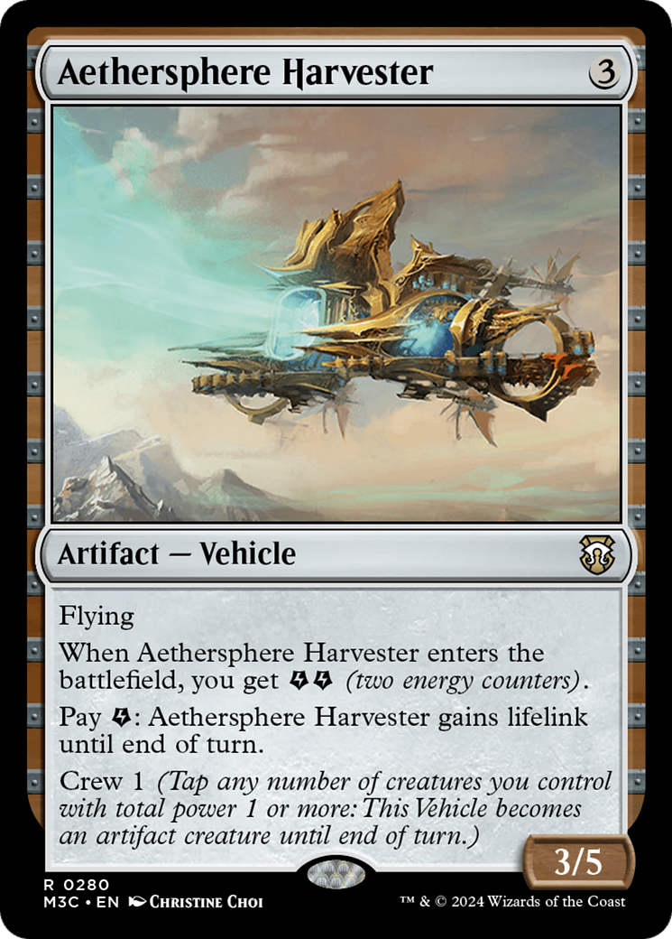 Aethersphere Harvester (M3C-280)  - Modern Horizons 3 Commander