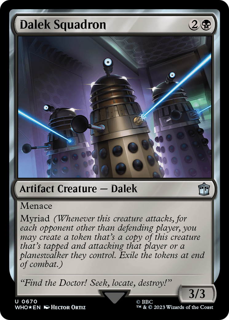 Dalek Squadron (Surge Foil) (WHO-670)  Foil - Doctor Who