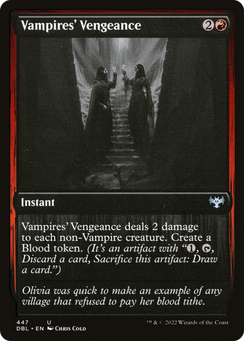 Vampires' Vengeance (DBL-447)  Foil - Innistrad: Double Feature