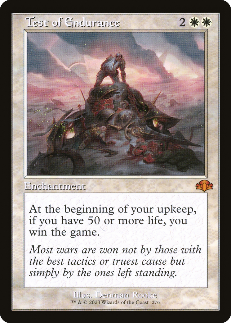 Test of Endurance (Retro Frame) (DMR-276)  - Dominaria Remastered