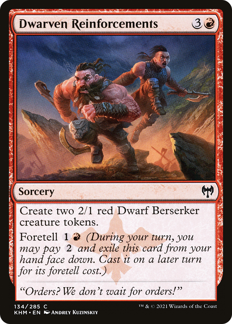 Dwarven Reinforcements (KHM-134)  Foil - Kaldheim
