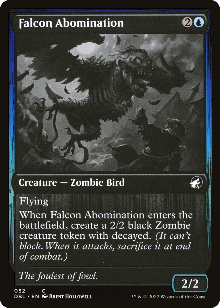 Falcon Abomination (DBL-052)  Foil - Innistrad: Double Feature