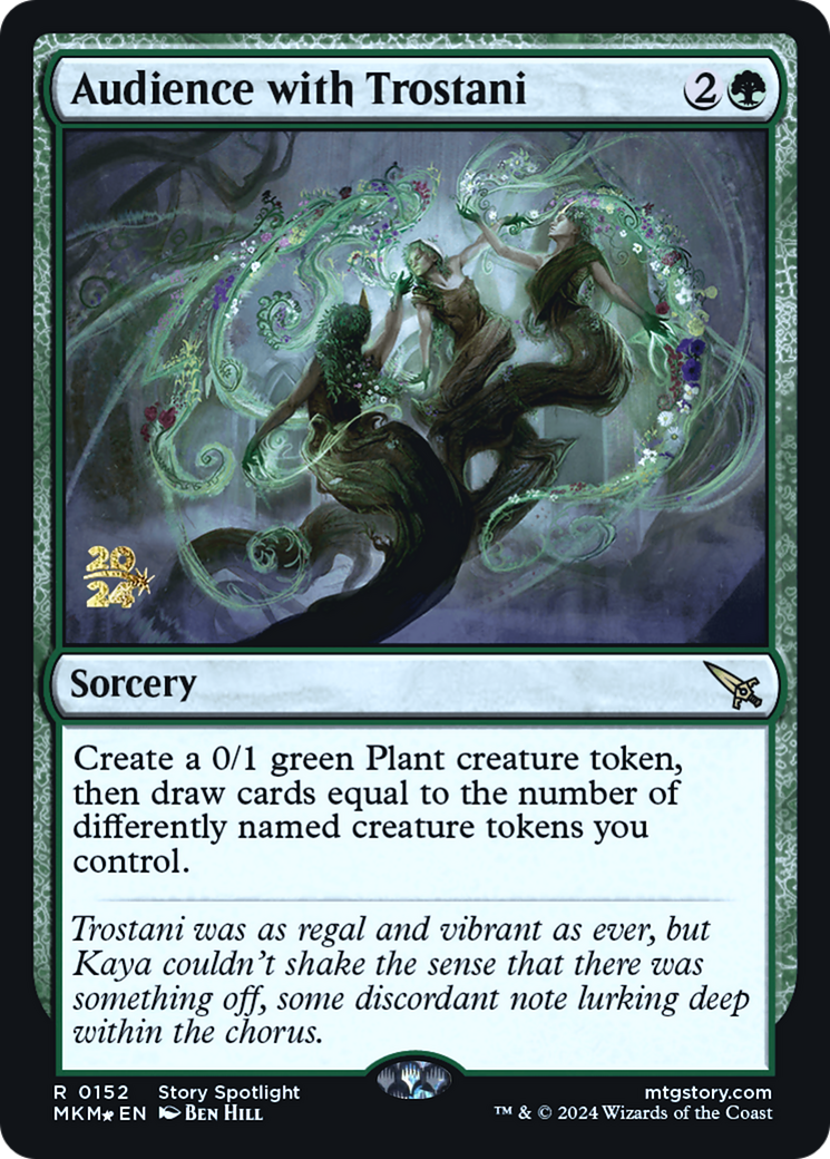Audience with Trostani (PRE-152)  Foil - Murders at Karlov Manor Promos