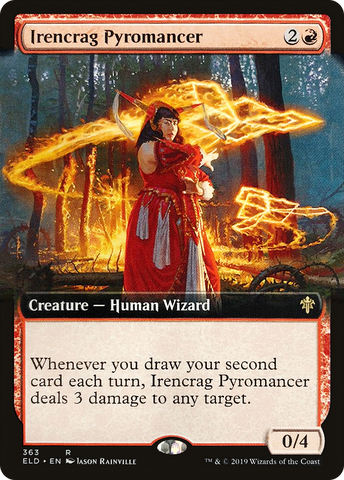 Irencrag Pyromancer (Extended Art) (ELD-363)  - Throne of Eldraine: (Extended Art)