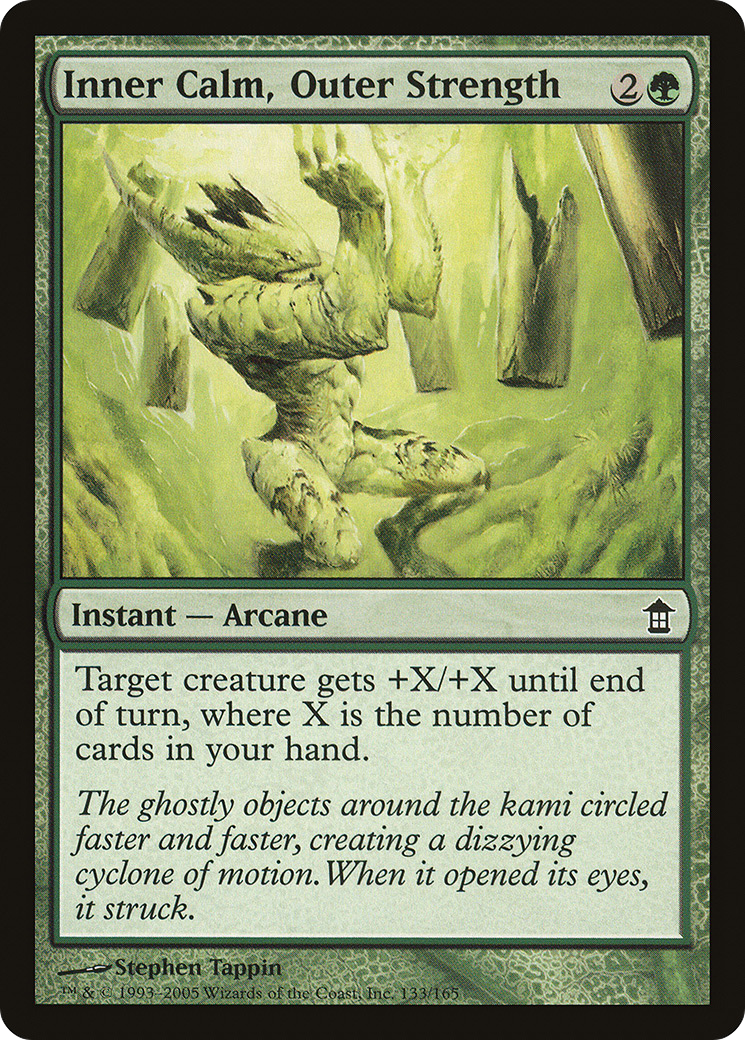 Inner Calm, Outer Strength (SOK-133)  Foil - Saviors of Kamigawa