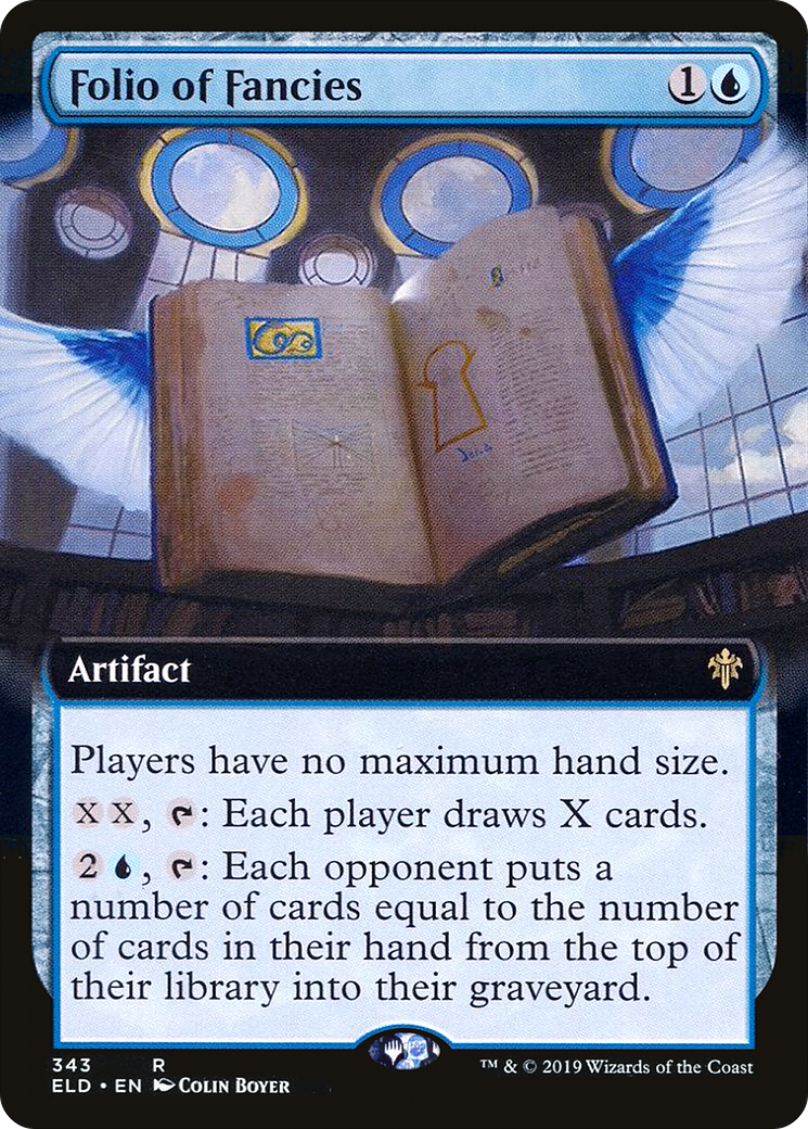 Folio of Fancies (Extended Art) (ELD-343)  Foil - Throne of Eldraine: (Extended Art)