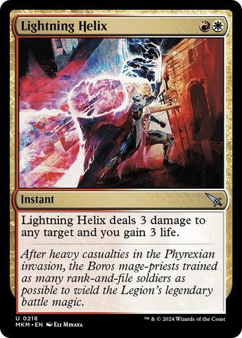 Lightning Helix (MKM-218)  Foil - Murders at Karlov Manor