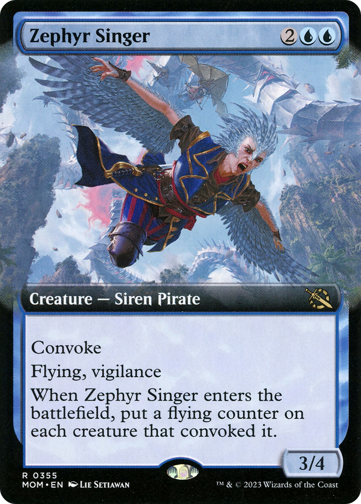 Zephyr Singer (Extended Art) (MOM-355)  - March of the Machine: (Extended Art)