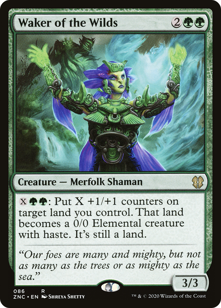 Waker of the Wilds (ZNC-086)  - Zendikar Rising Commander