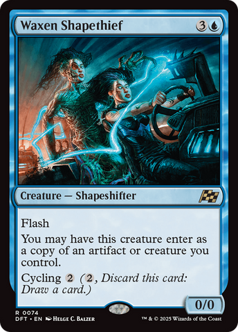Waxen Shapethief (DFT-074)  Foil - Aetherdrift