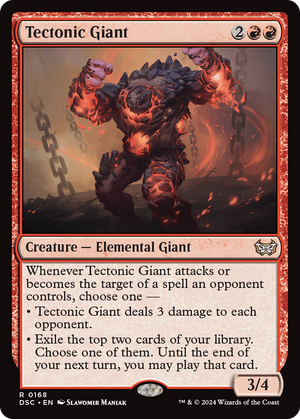 Tectonic Giant (DSC-168)  - Duskmourn: House of Horror Commander