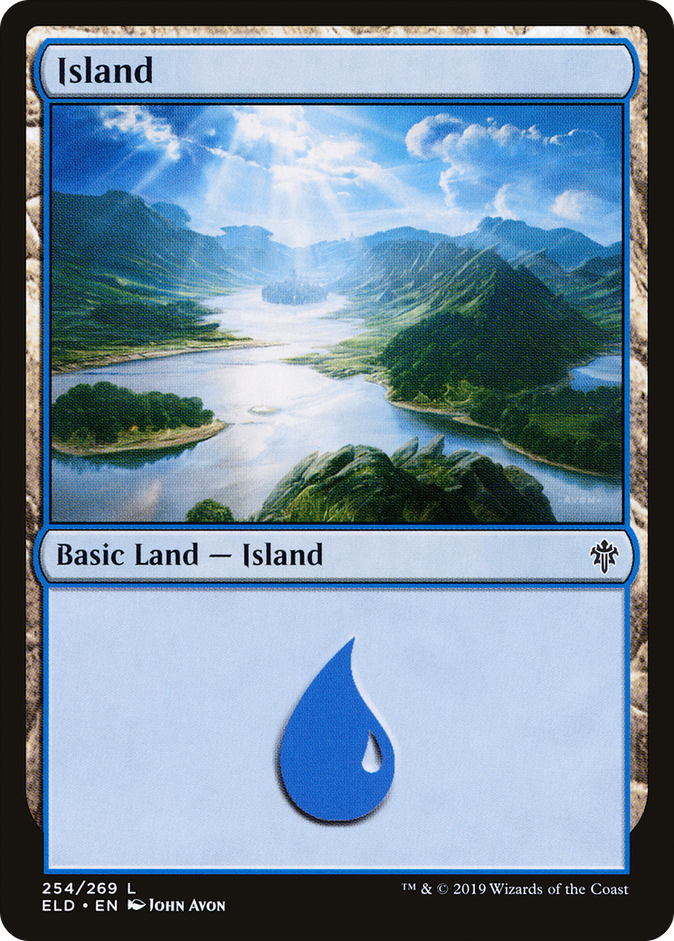 Island (254) (ELD-254) - Throne of Eldraine Foil