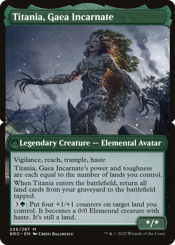 Titania, Gaea Incarnate (BRO-256B)  - The Brothers' War