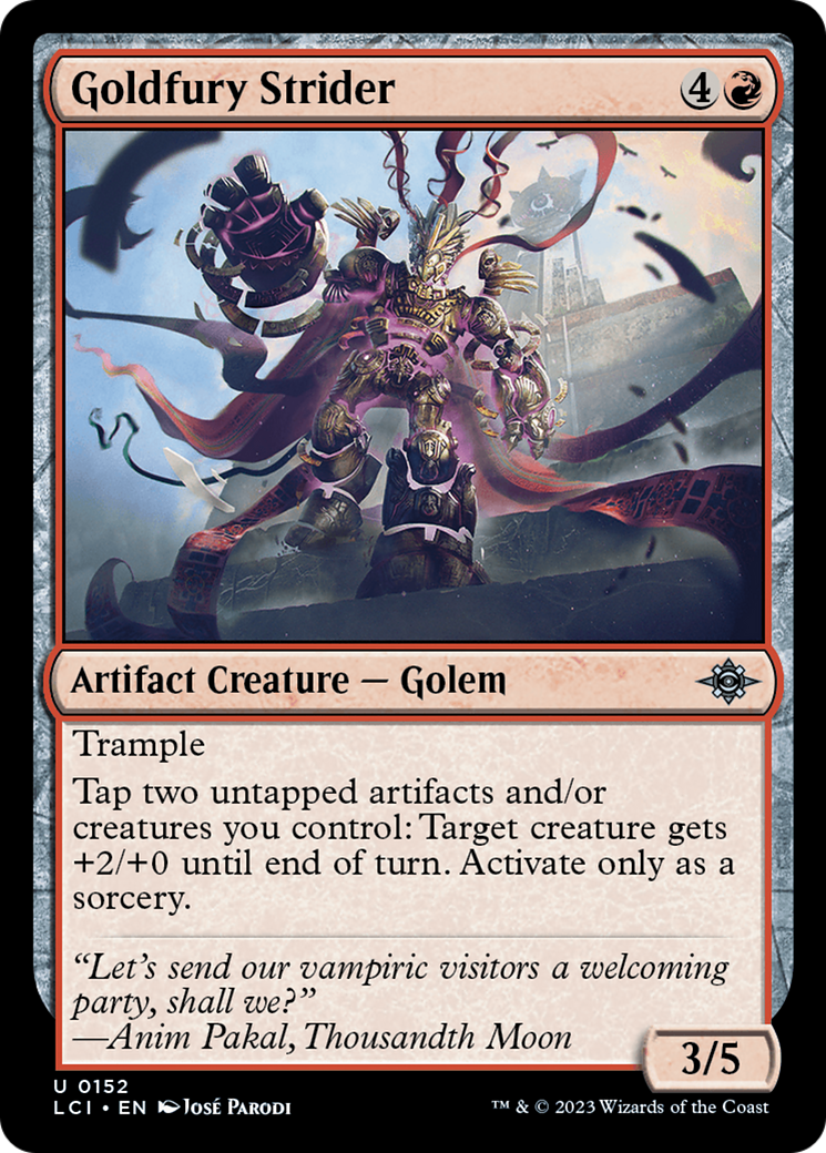 Goldfury Strider (LCI-152)  - The Lost Caverns of Ixalan